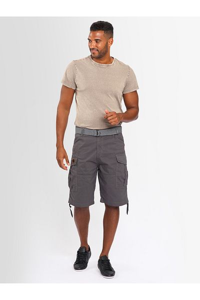 Alessandro Salvarini A. Salvarini Herren Designer Cargo Shorts Cargoshorts Kurze Hose Gürtel As133