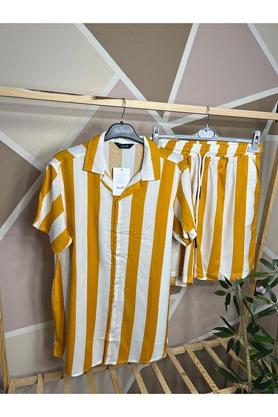 MFZ Giyim Viscose Shirt-Shorts Set