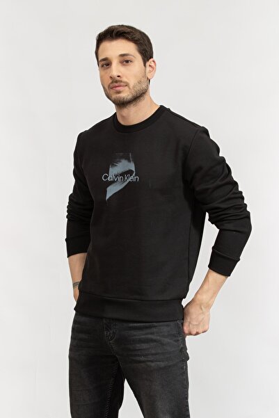 Calvin Klein Erkek Bisiklet Yaka Sweatshirt