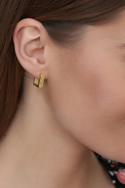 Gümüş Vadisi Kadın 925 Ayar Kare Küpe