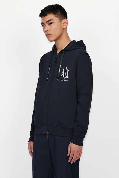 Armani Exchange Чоловічий світшот - Regular Fit, з капюшоном, на блискавці, 100% бавовна 8nzmpp Zj1zz 1510