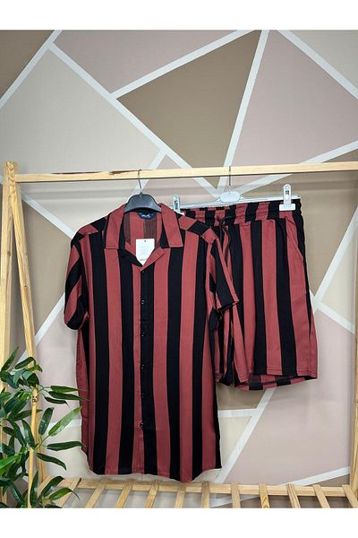 MFZ Giyim Viscose Shirt-Shorts Set