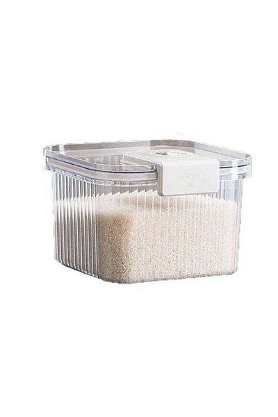 fulina Large capacity food storage box, sealed and insect-proof design, for storing rice, 25x24x17cm, white