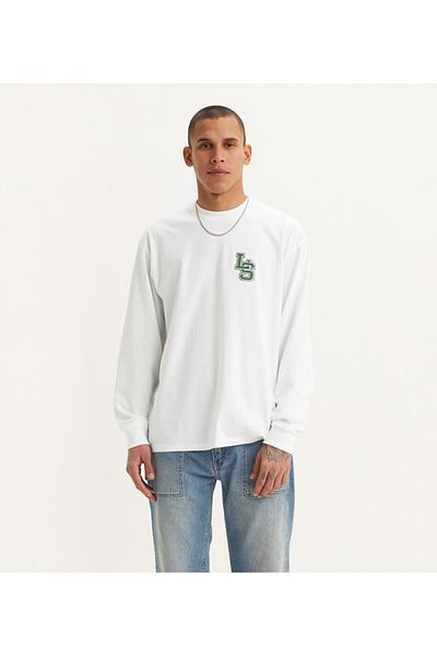 Levi's White Ls Classic Relaxed Tee T-Shirt For Men