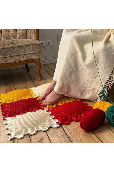 ORTOTO Orthopedic, Sensory Mat, Puzzle Set, 3 Pieces, Shining Sun Model, Rigid Texture, Multicolor
