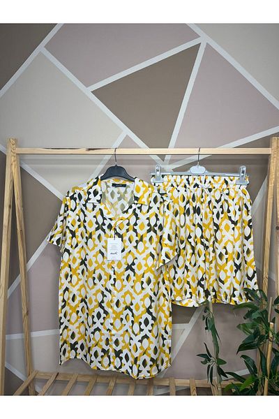 MFZ Giyim Viscose Shirt-Shorts Set