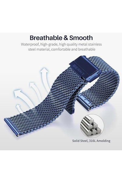 OSO Stainless Steel Cord Mk1003 - Blue - 18mm