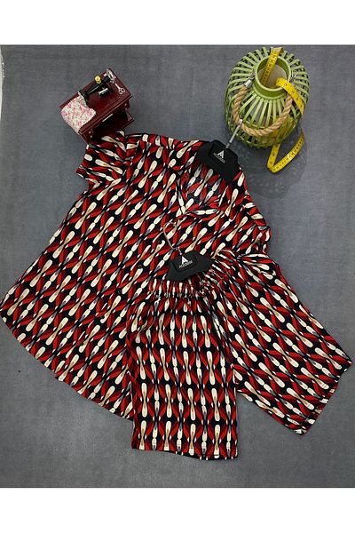 MFZ Giyim Viscose Shirt-Shorts Set