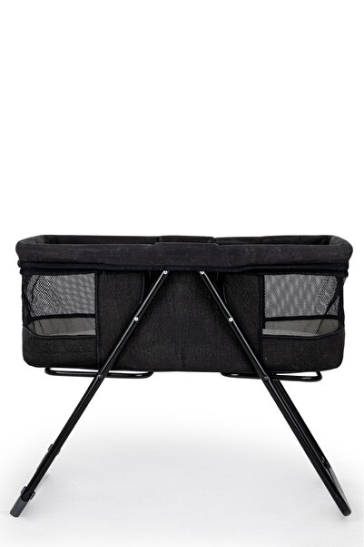 Genel Markalar Fileli Yıkanabilir, Fermuarlı ,Yataklı, Sallanabilir Portatif Anne Yanı Sepet Beşik Hamak Antresit