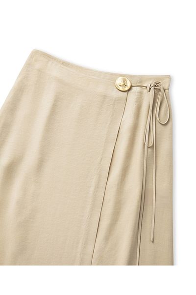 İpekyol Wrap Skirt with Metal Accessories