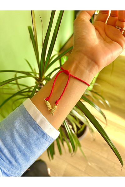 Atelier Çağla Red Fish Rope Bracelet