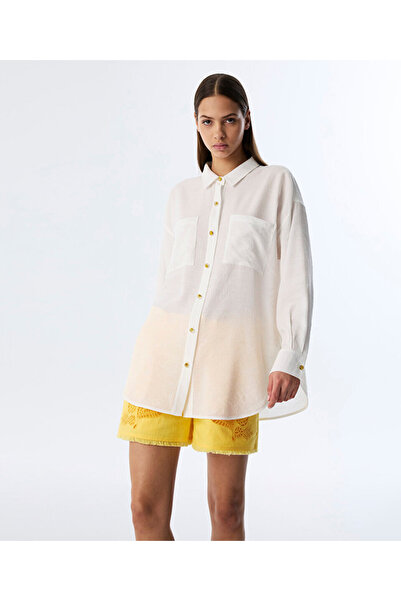 Twist DOKULU ÇİÇEK DÜĞMELİ TÜNİK