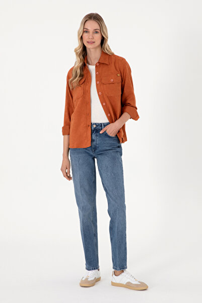 U.S. Polo Assn. Women's Tile Long Sleeve Shirt 50276560-Vr031