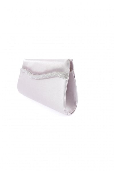 DGN 498-22y Stoned Silver Women's Evening Dress Portfolio Bag