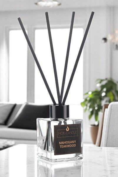 Mois Candle Mahogany Teakwood Bambu Çubuklu Oda Kokusu – Odunsu & Maskülen Ko...