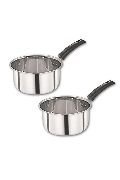 Melrich Melrch 2 Pcs Set 17cm Stainless Steel Milk Pot Bowl Sauce pot
