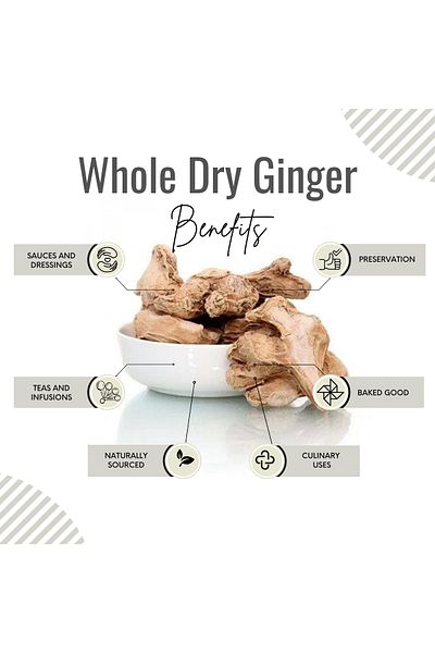 AWAFI MILL Dry Ginger | ZANJABEEL - Bottle of 100 gram / 3.5 Oz