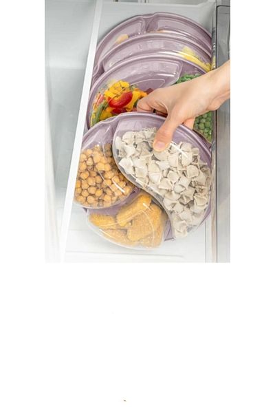 VİZYON 3 Compartment Refrigerator - Storage Container with Lid, Diet Food Container, Large Size I