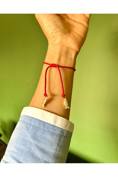 Atelier Çağla Red Fish Rope Bracelet