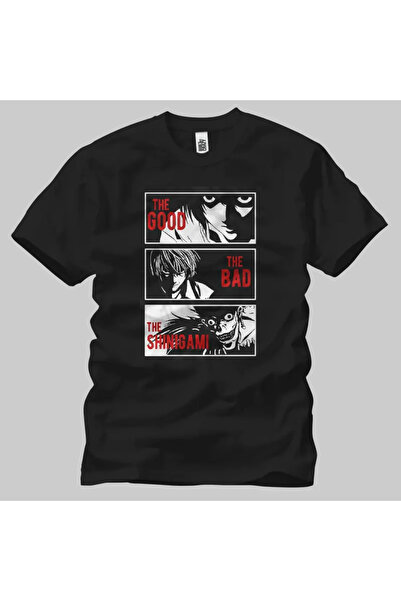 Built By Crazy Death Note The Good The Bad The Shinigami Unisex Tişört