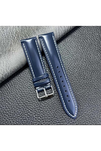 RODER R4106W RODER DERİ KAYIŞ - LACİVERT - BEYAZ - 22X18MM