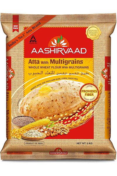 AASHIRVAAD Whole Wheat Flour Atta with Multigrains 5kg