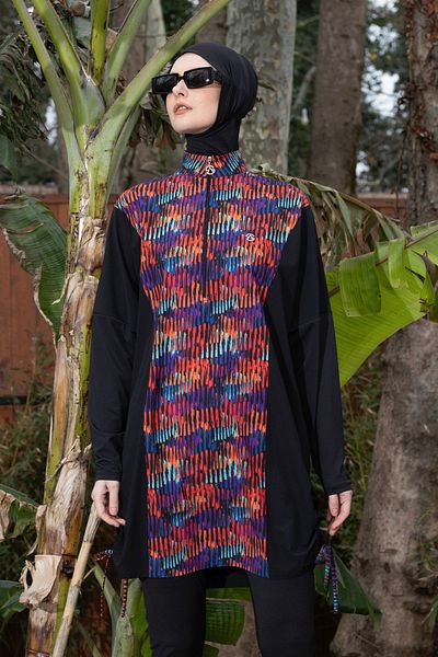 InStyle Black Hijab Swimsuit - 6052 Model