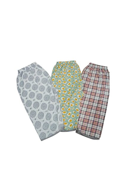 PAFULLY 3 Pieces of Mother and Aunt's Very Loved Thighless Capri Without Elastic