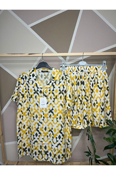 MFZ Giyim Viscose Shirt-Shorts Set