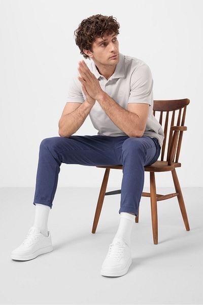 TOMMY LIFE Ανδρικό παντελόνι Chino Standard Fit Woven Light εύκαμπτο - 82178