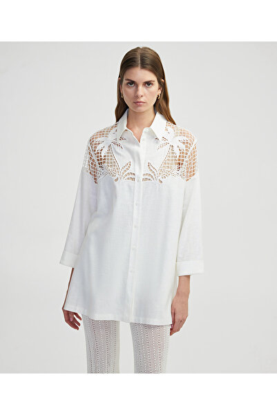 İpekyol Nakışlı gömlek ceket