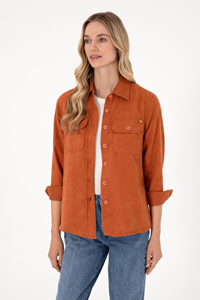 U.S. Polo Assn. Women's Tile Long Sleeve Shirt 50276560-Vr031