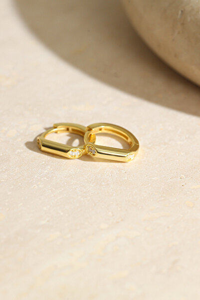 Gümüş Vadisi Kadın 925 Ayar Zirkon Taşlı Küpe