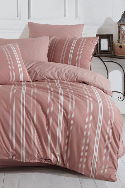 Karden Flower Σετ Παπλωματοθήκη από Φυσικό Βαμβάκι με Ελαστικό Σεντόνι