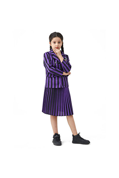 KidMania Στολή Τετάρτης Nevermore Academy pentru fete 3-5 ani 100-110 cm