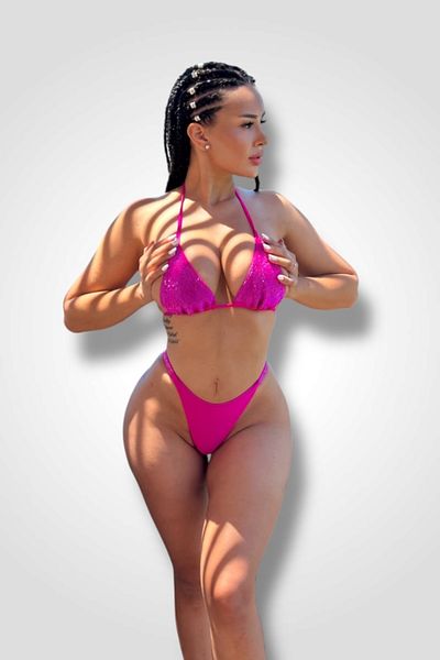 BOMBFIT Luxury Pink Diamond two-piece swimsuit