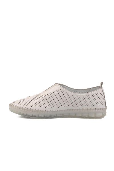 WALKWAY White Genuine Leather Women's Casual Shoes 515