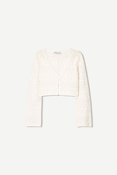 Bershka Rustic Button-up Cardigan