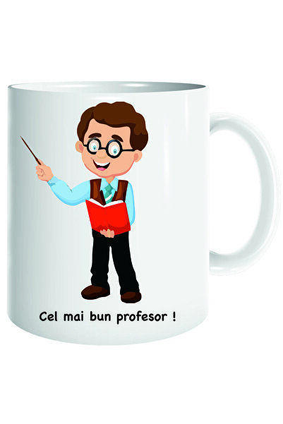 OEM Cană personalizată albă pentru profesor, INOVATIX®. 330 ml
