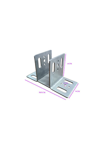DEMİR CİVATA ALÜMİNYUM CEPHE U ANKRAJ DEMİRİ 4 MM 60 mm