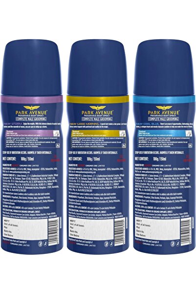 Park Avenue Classic Men's Deodorant Set 150ml Each (Pack of 3)