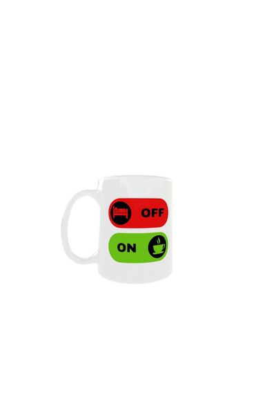 OEM Cană albă personalizată, On - Off, INOVATIX®. 330 ml