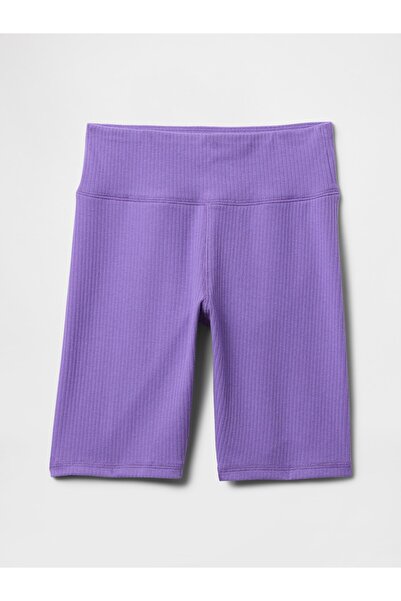 GAP Kız Çocuk Mor Fitilli Bisiklet Şortu