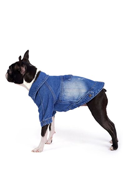 fouramour سترة كلب من قماش الدنيم متوسطة الغسل "روديو"