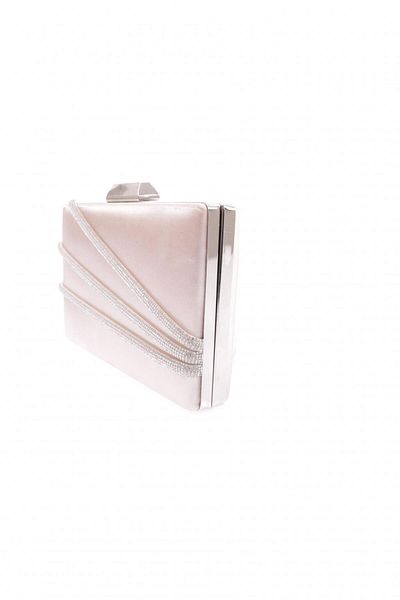 DGN 9274-22y Stoned Women's Evening Dress Portfolio Bag - Nude