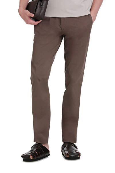 Hatemoğlu Mink Relaxed Cut Cotton Jogger Pants with Side Pockets