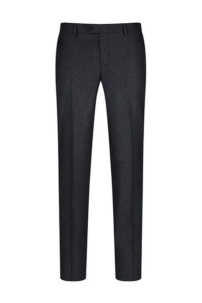 Hatemoğlu Navy Blue Regular Fit Fabric Trousers with Side Pockets