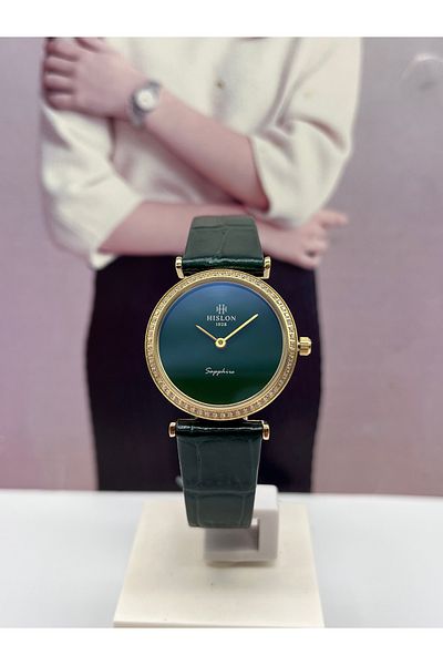 Hislon Green Classic Women's Wristwatch 3 Atm Waterproof with 3 Years Warranty