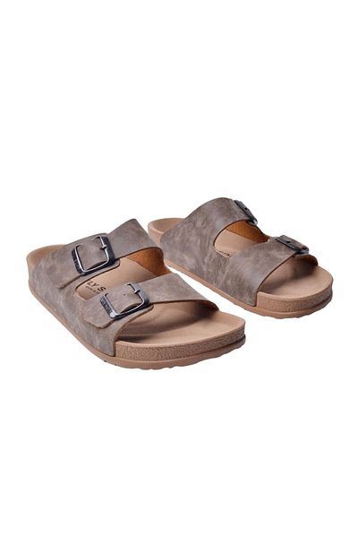 İncim Mink Buckle Comfortable Orthopedic Beach Seaside Pool Balcony Large Size Men's Slippers
