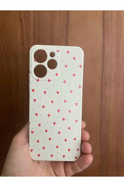 Newon حافظة هاتف XIAOMI REDMI 12 مطبوعة على شكل قلب من السيليكون الفاخر